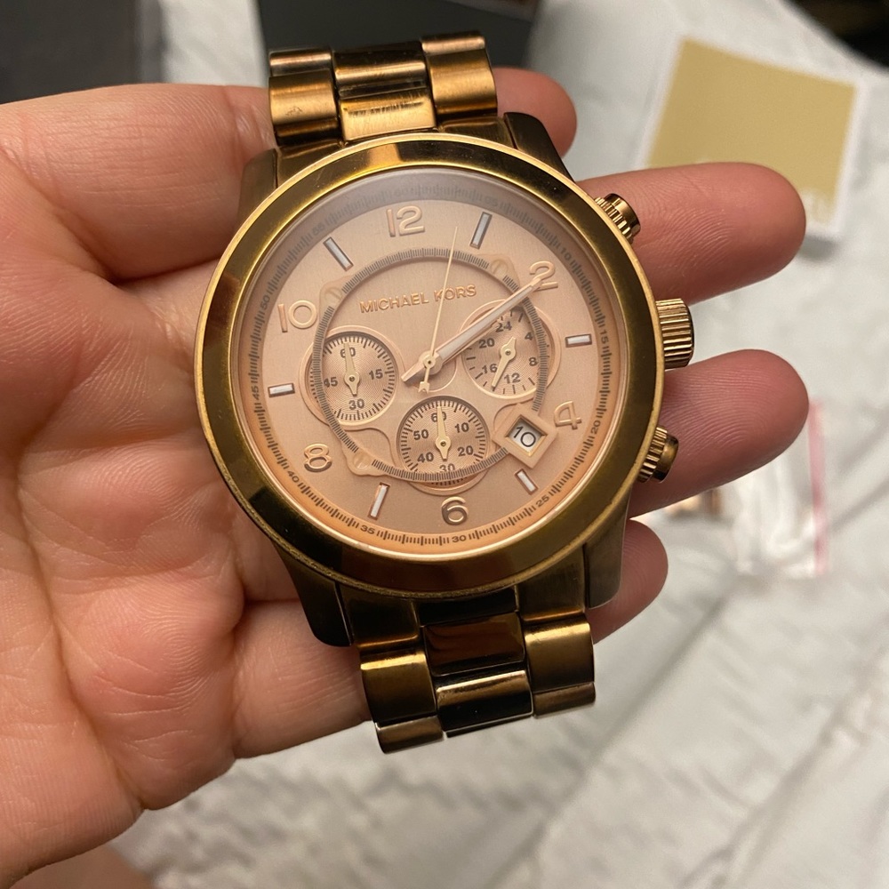 Michael Kors Layton Gold-Tone New with Tags Watch